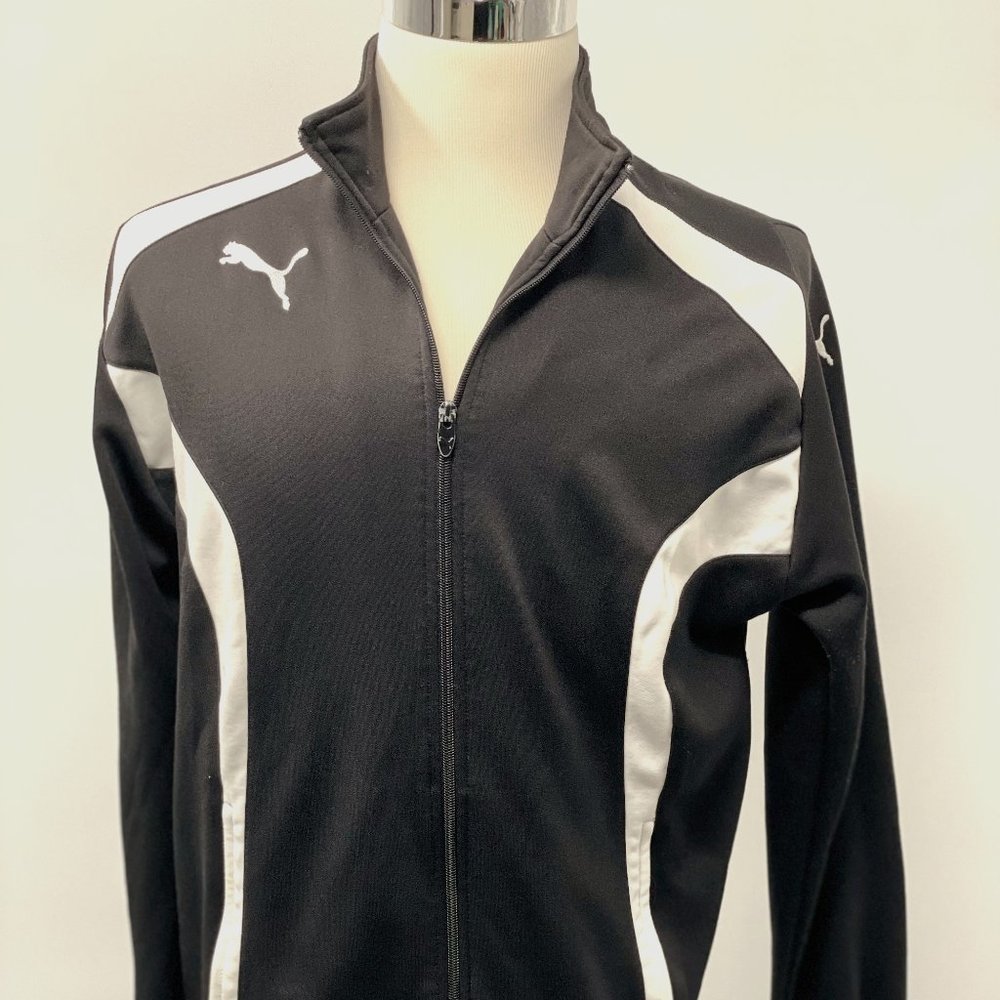 Men's Black and White Puma Jacket